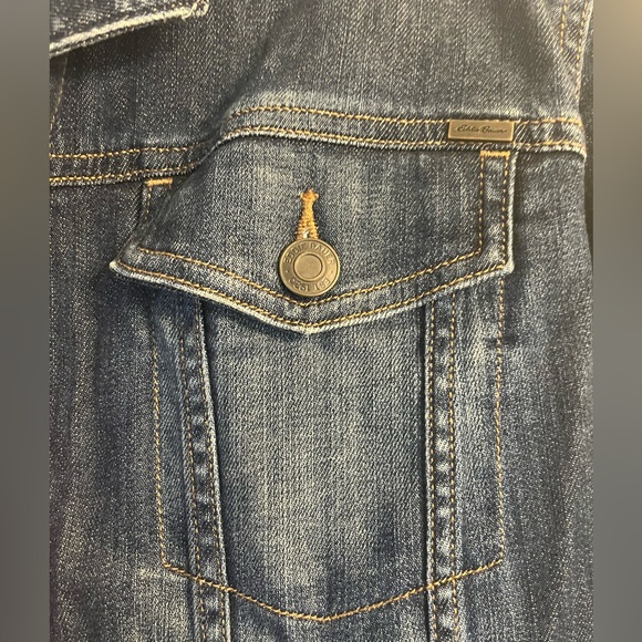 Eddie Bauer Dark Wash Denim Jacket - xl - Picture 3 of 5
